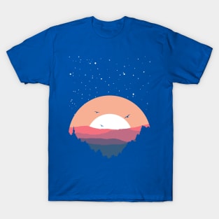 Forest Mountain Sunrise T-Shirt